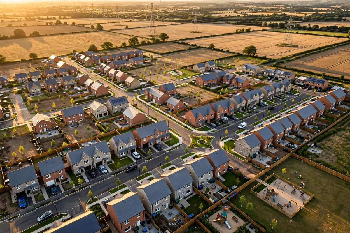 New housing development in England